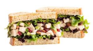 Cranberry n Pecan Chicken Salad Sandwich