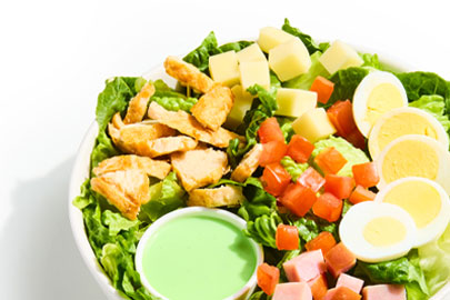 fresh salad with dressing