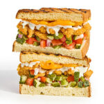 A crunchy melt with chicken sandwich